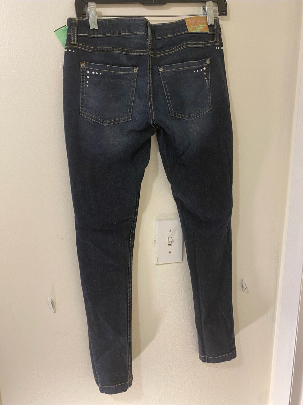 Tyte Jeans Dark Blue Skinny Jeans with Stud Detail - Picture 4 of 4